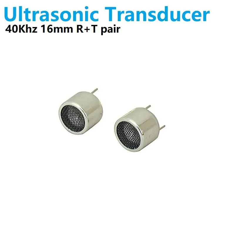TCT40-16T/R 40kHz Ultrasonic Transmitter and Receiver Pair, 16mm