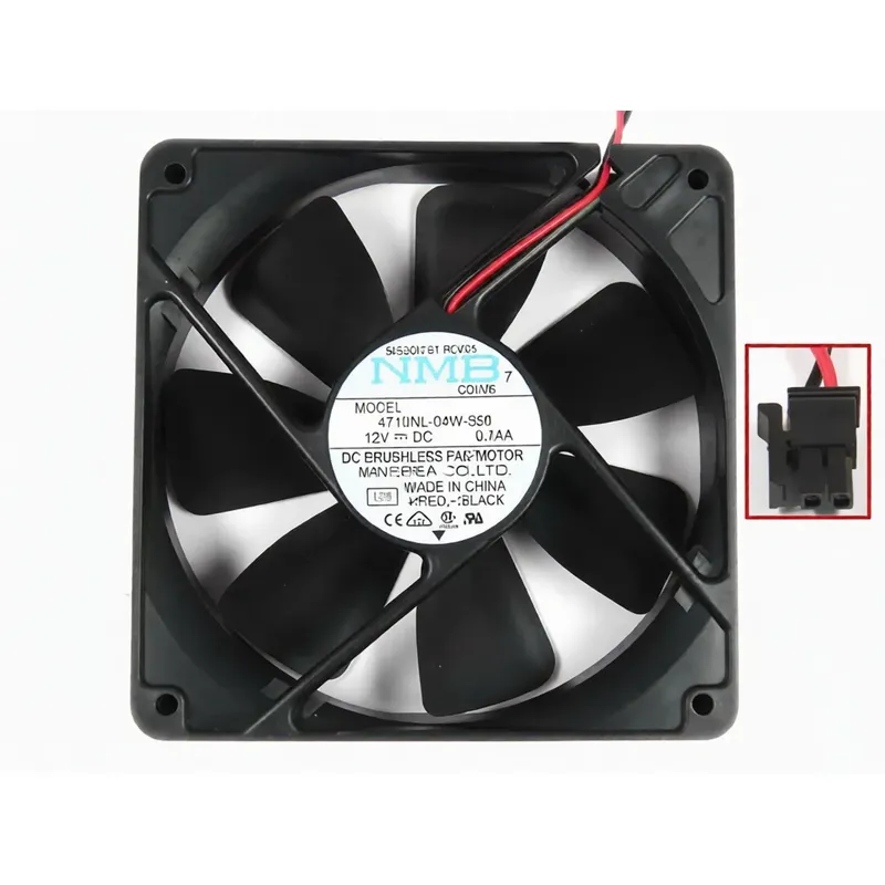 مروحة تبريد NMB 4710NL-04W-B50 بجهد 12 فولت وتيار 0.74 أمبير