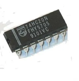 دائرة متكاملة 74HC20N بوابتين NAND رباعيتي المدخل بعلبة DIP-14