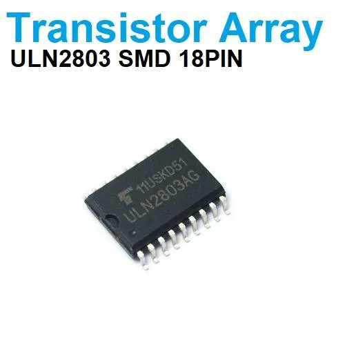 شريحة ULN2803A مصفوفة ترانزستورات دارلينجتون ثمانية قنوات SMD