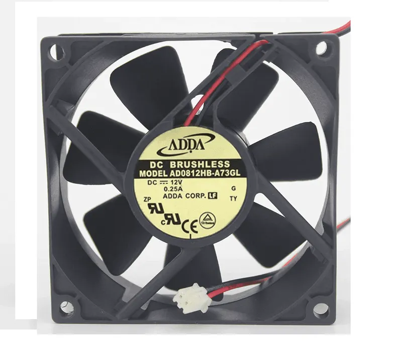 ADDA AD0812HB-A73GL 12V DC 80x80x25mm Fan, 3-Pin