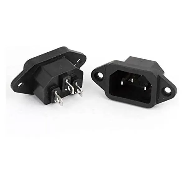 AC Power Connector Chassis Mount for PC Power Cord