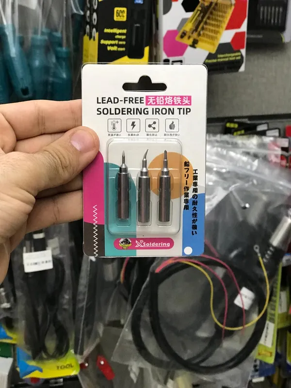 Lead-Free Soldering Iron Tips, Pack of 3