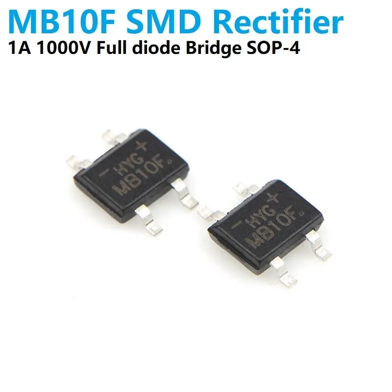 مقوم جسري SMD كامل الموجة MB10F ‏1A ‏1000V