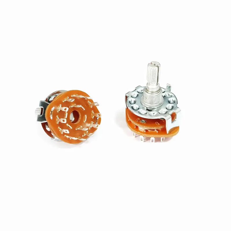 Rotary Switch Selector 2P6T 2 Pole 6 Position Panel Mount