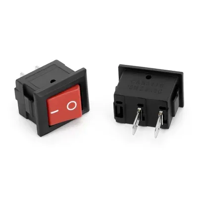 Mini Rocker Switch ON/OFF 2-Pin Red (KCD1-101)