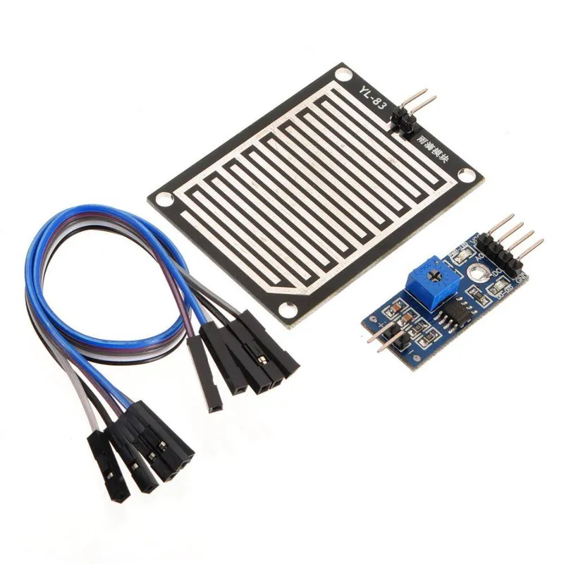 Rain Drop Sensor Module with Digital and Analog Output