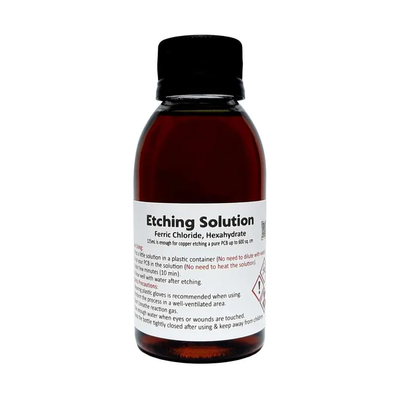 Ferric Chloride Hexahydrate Etching Solution 125 mL for Copper PCBs