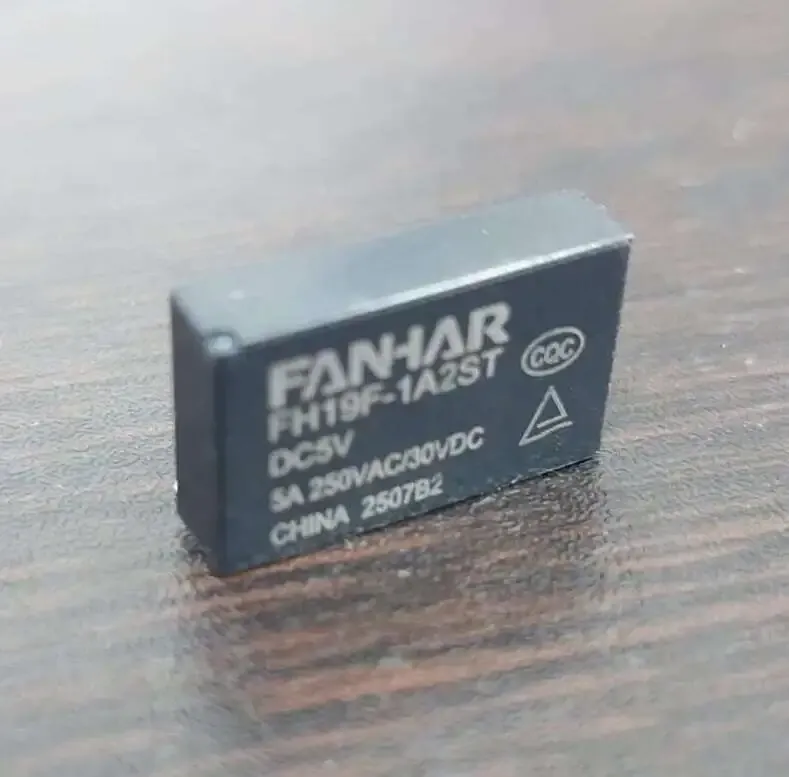FANHAR FH19F-1A2ST-DC5V Power Relay 5A 4-Pin, DC 5V Coil