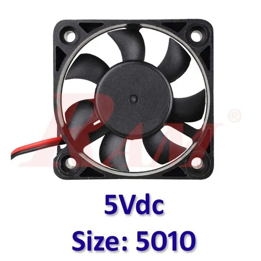 5V DC Brushless Fan 5x5 with Long Connecting Wires