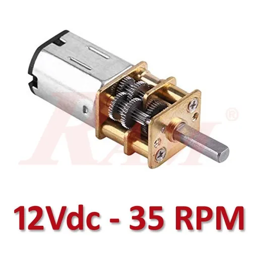 Micro Metal 12V DC Geared Motor 35 rpm GA12-N20