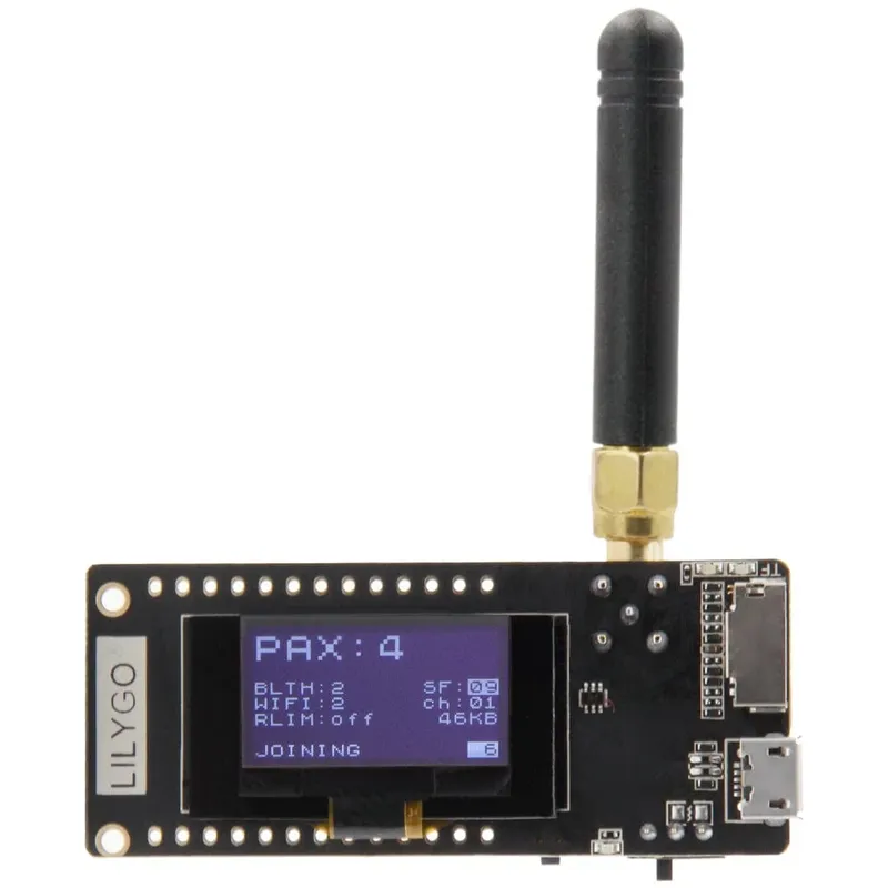 لوحة LILYGO T3 LoRa32 V1.6.1 بمعالج ESP32 وLoRa بتردد 915 ميجاهرتز