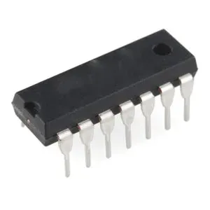 شريحة CD4073 ثلاث بوابات AND بثلاثة مداخل من عائلة CMOS بغلاف DIP-14