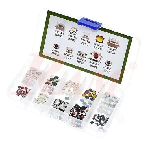 Tack Button Switch Kit, Box of 250 pcs (Momentary)