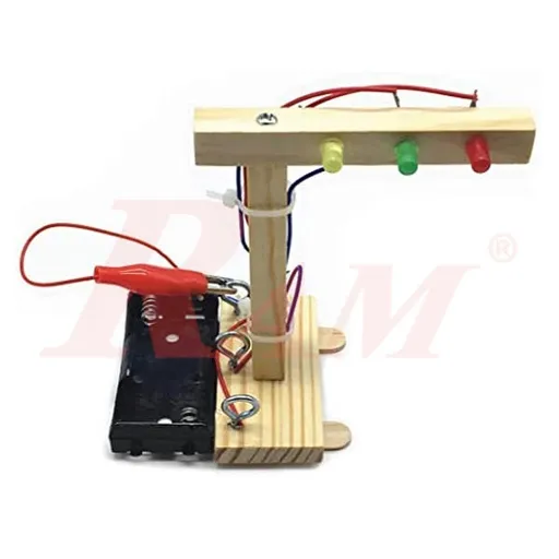 DIY Wood Traffic Lights Science Toy