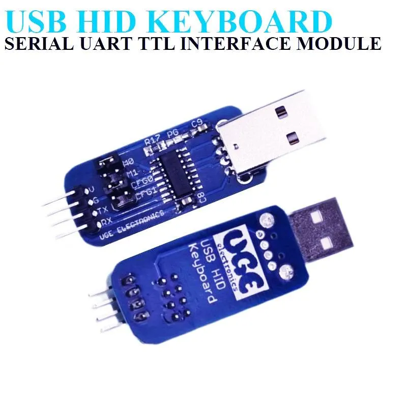 Serial UART TTL to HID Keyboard Emulator (Digital Keyboard)