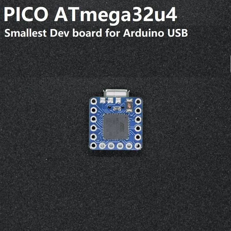 PICO ATmega32U4 Pro Micro-Compatible Board, 5V/16MHz, 15x15 mm