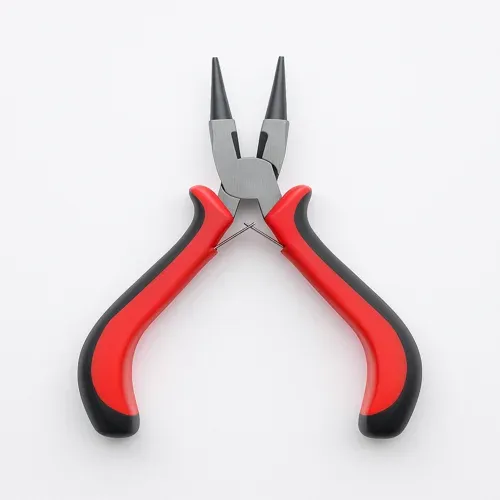 Round Nose Pliers with Return Spring, High-Grade Carbon Steel