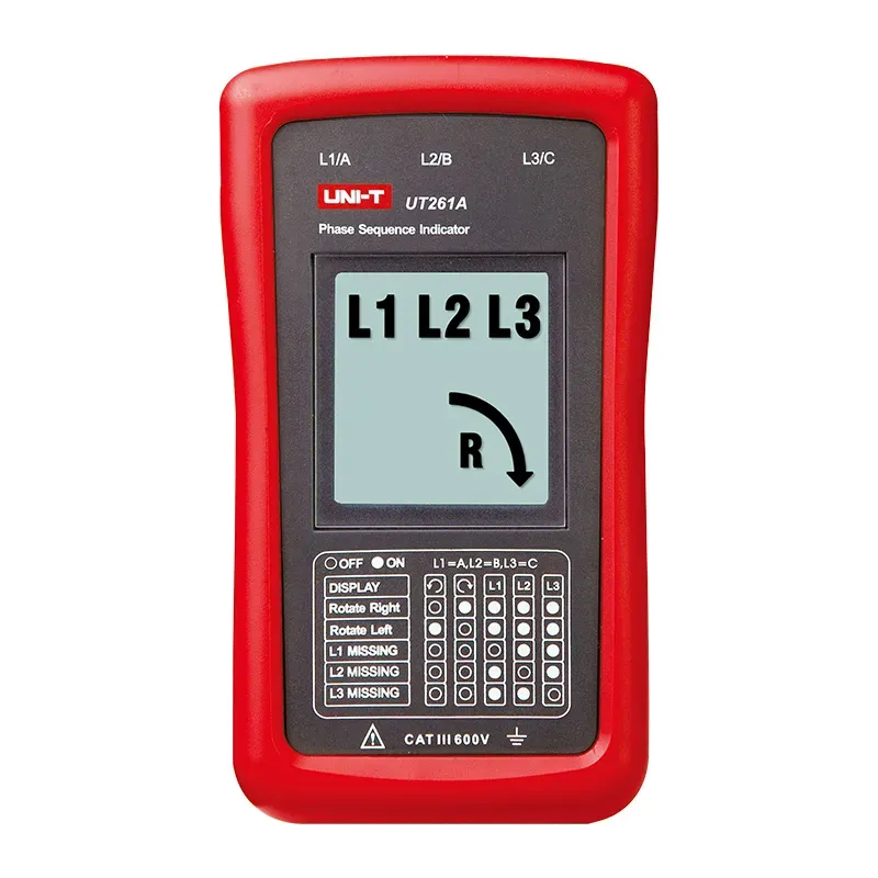 UNI-T UT261A Phase Sequence, Missing Phase & Rotation Indicator
