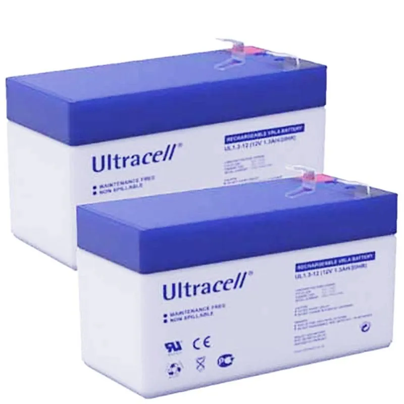 Ultracell UL1.3-12 12V 1.3Ah AGM Sealed Lead-Acid Battery