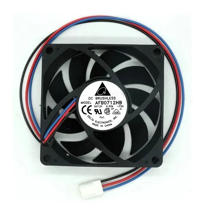 مروحة تيار مستمر Delta AFB0712HB ‏12 فولت 0.33 أمبير 70×70 مم بثلاثة أسلاك
