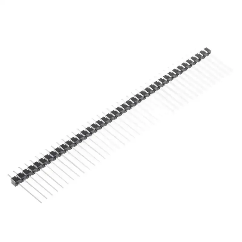 2.54mm Male Pin Header 1x40 Straight Black 20mm