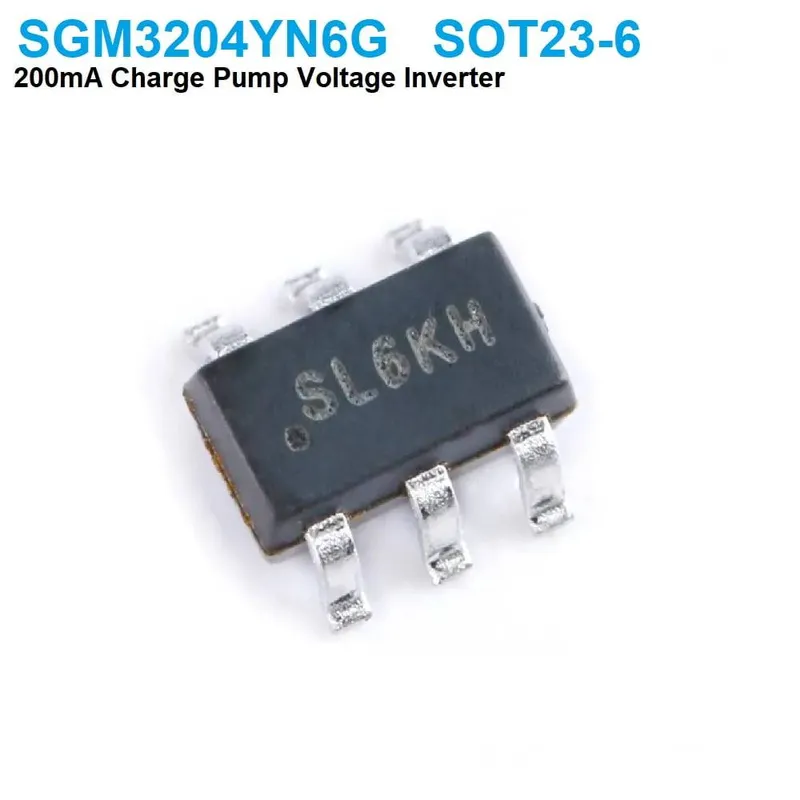 SGM3204YN6G مبدّل جهد Charge Pump بتيار 200mA وعبوة SOT23-6