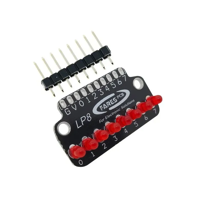 وحدة عرض LED حمراء من 8 بت بمداخل Active HIGH موديل LP8