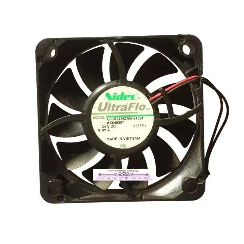 Nidec U60R24MGAB-51J24 DC Fan 24V 0.09A 60x60x15mm
