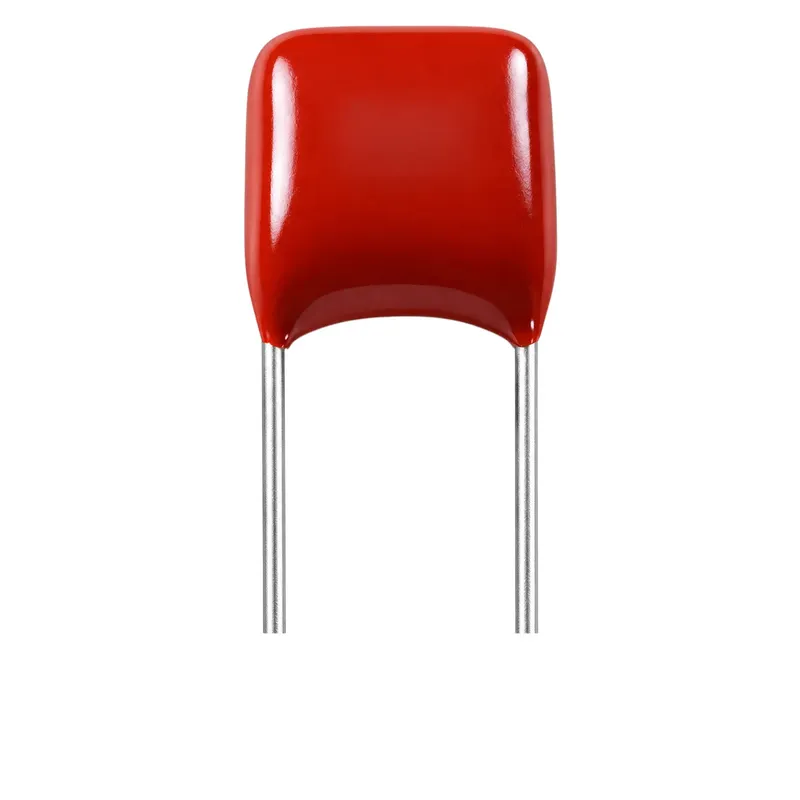 مكثف بوليستر CL21X6 ‏47nF ‏400V ‏تباعد أطراف 8mm ‏أحمر