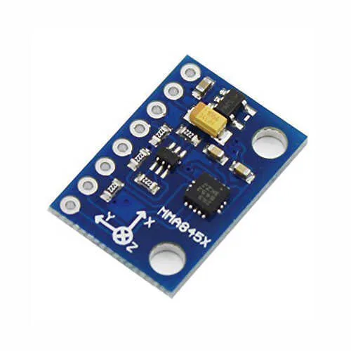 وحدة مقياس التسارع ثلاثي المحاور MMA8452Q (I2C، ±2g/±4g/±8g)
