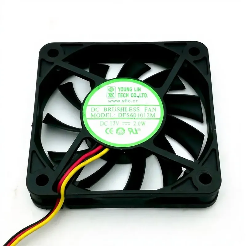 Young Lin DFC601012M Slim DC Cooling Fan 12V 2W 60x60x10mm