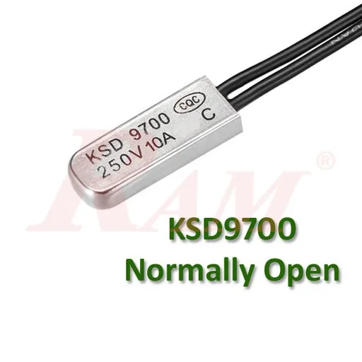 KSD9700 5A 250V Metal Shell Thermostat Switch 60°C Normally Open