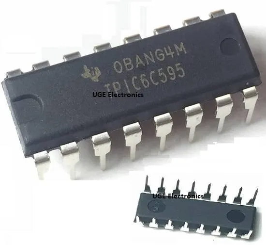 TPIC6C595 8-Bit Shift Register DIP, 100 mA per Output