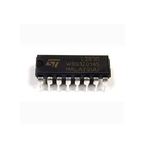 L293D Dual H-Bridge Motor Driver IC with Thermal Shutdown (DIP-16)