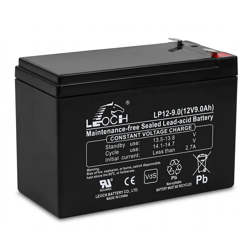 Leoch LP12-9.0 12V 9Ah AGM VRLA Rechargeable Battery