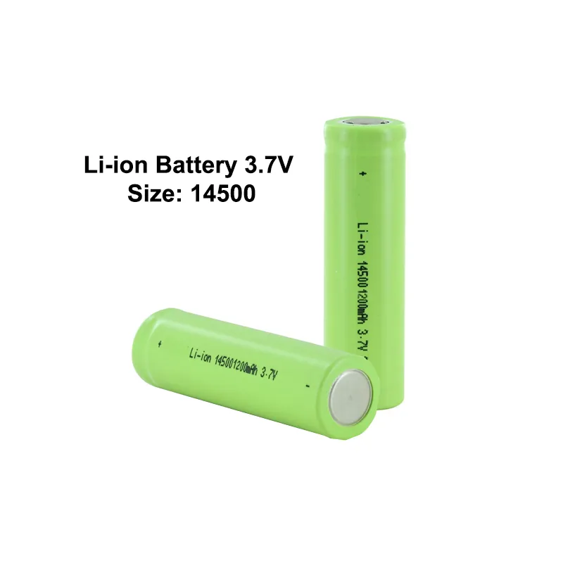 Rechargeable Li-ion Battery 14500 3.7V 1000mAh