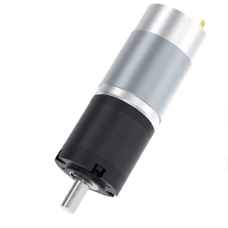 36GP-555 DC Gear Motor 12V 60RPM, 8mm D-Shaft, With Bracket