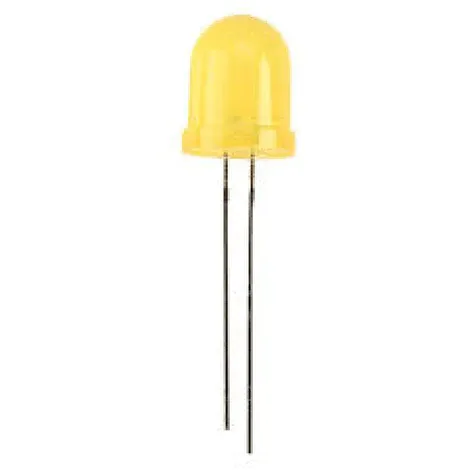 Yellow LED 10mm Through-Hole Indicator
