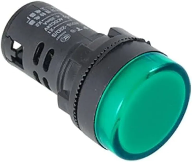 AD22-22DS Green LED Pilot Indicator Light 22mm AC 220V