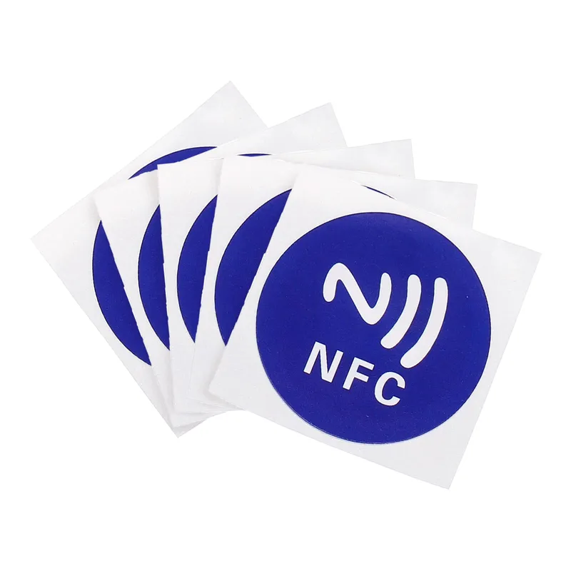 NFC Tag NTAG215 13.56MHz 504 Bytes Sticker 25x25mm Blue