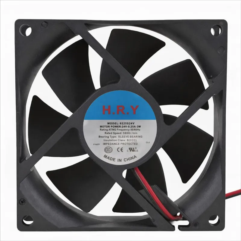 H.R.Y 9225S24V DC Cooling Fan 24V 0.25A 92x92x25mm