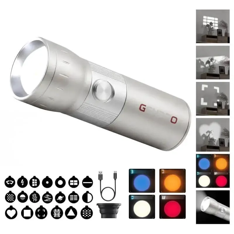 إضاءة تصوير LED محمولة من GenPro DT10 بقدرة 10 وات RGB مع فلاتر