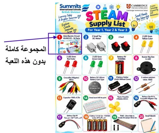STEM List Years 1/2/3 Complete Set (Without Game)