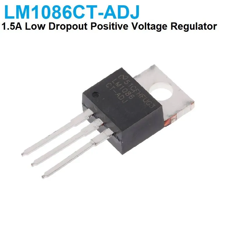 LM1086CT-ADJ Adjustable Linear Voltage Regulator 1.5A TO-220