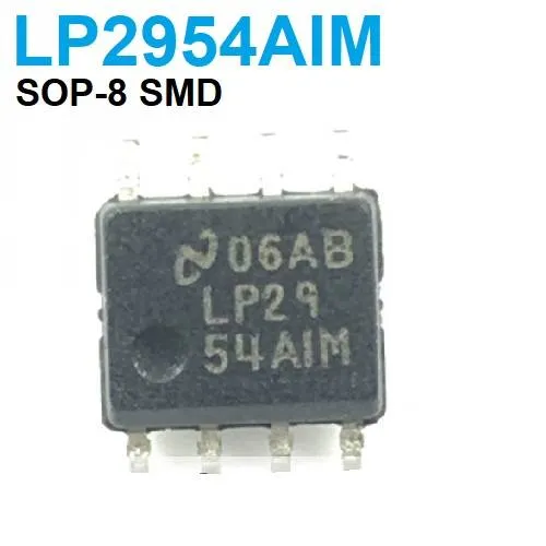 LP2954 منظم جهد LDO قابل للضبط بتيار 250 مللي أمبير، غلاف SOIC-8
