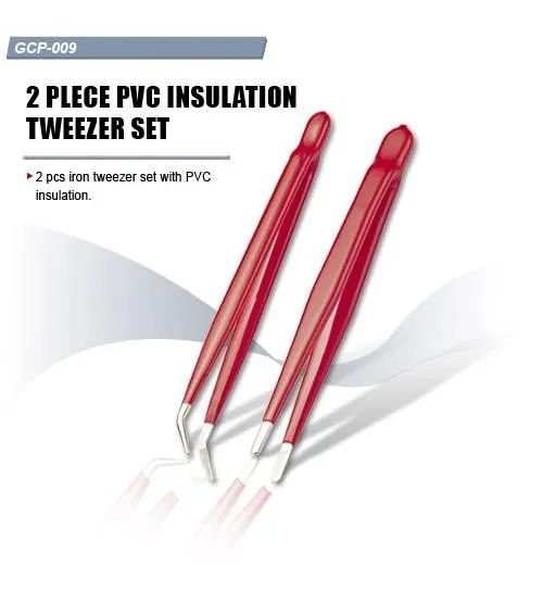 طقم ملاقط GOLDTOOL GCP-009 بمقابض معزولة PVC عدد 2