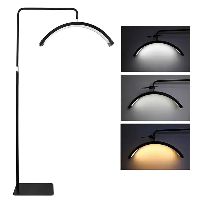HD-M6X 36W LED Half Moon Floor Lamp 3200K-5600K with 10-Step Dimming