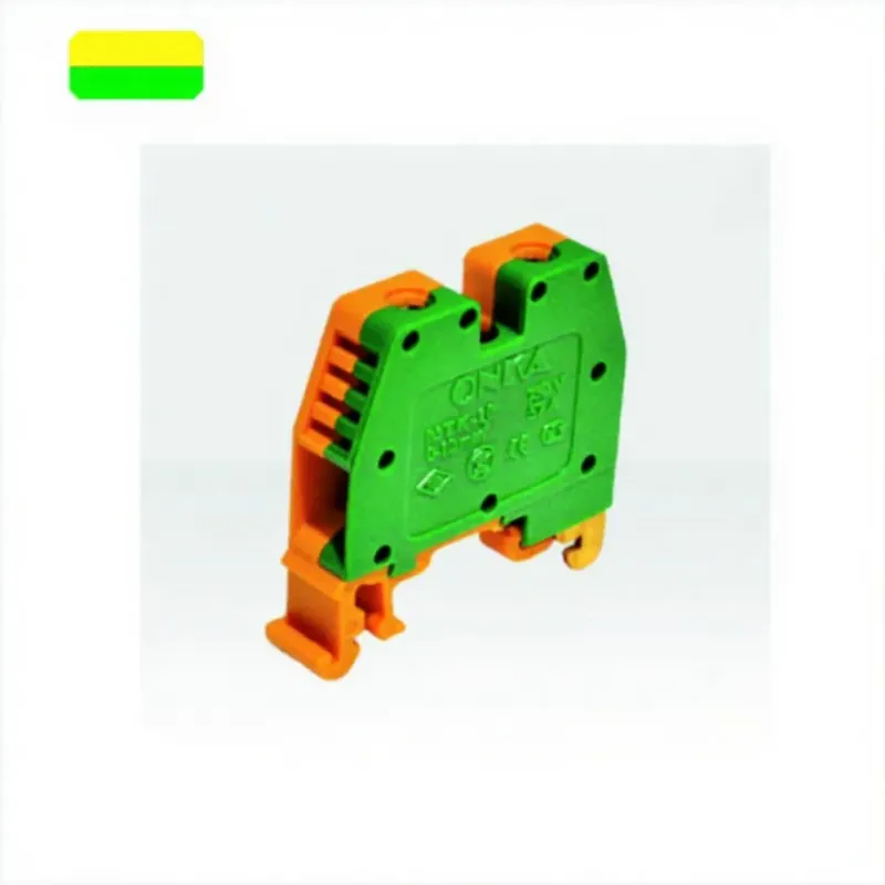 Rail Earthing Terminal Block MTK-4 4mm DIN Rail