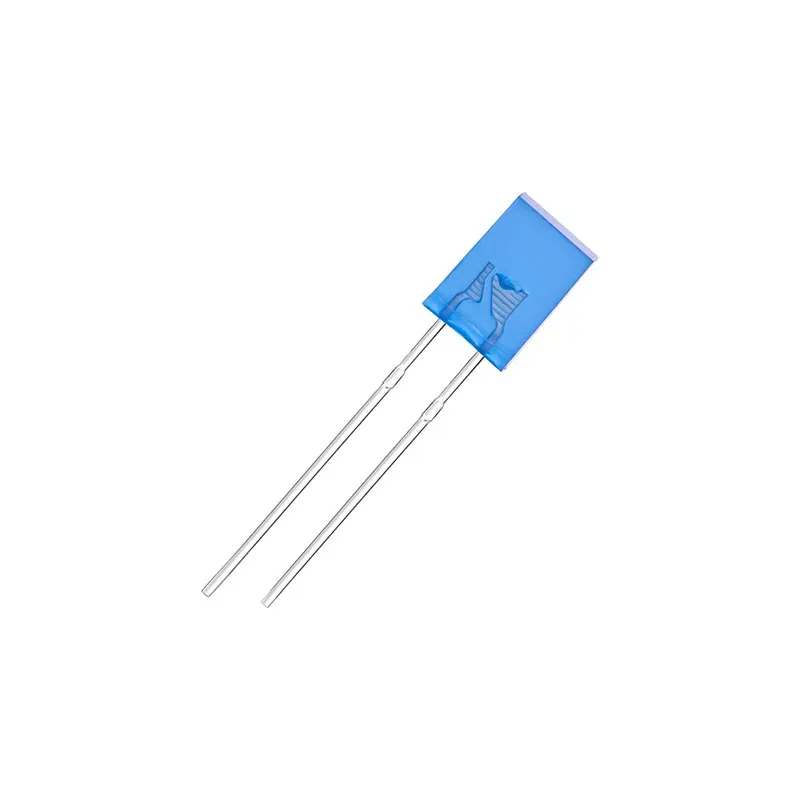 Rectangular Blue LED Through-Hole 2x5x5mm (467-472nm)